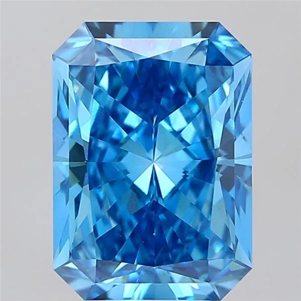 5.03ct Radiant Lab Grown Diamond (Colour Fancy Vivid Blue, Clarity VS1, IGI Certified)