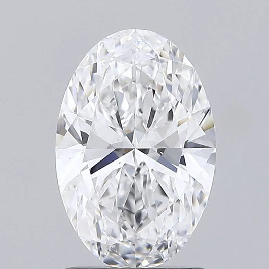 1.50ct Oval Lab Grown Diamond (Colour D, Clarity VS2, IGI Certified)