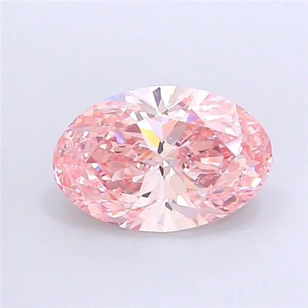 4.00ct Oval Lab Grown Diamond (Colour Fancy Vivid Pink, Clarity VS2, IGI Certified)