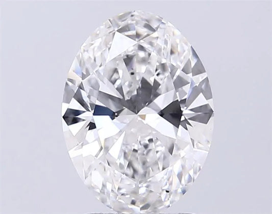 2.00ct Oval Lab Grown Diamond (Colour D, Clarity VS2, IGI Certified)