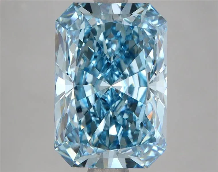 4.63ct Radiant Lab Grown Diamond (Colour Fancy Vivid Blue, Clarity VS1, IGI Certified)